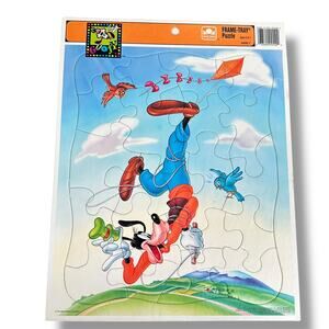 Vintage 1990s Disney Goofy Tray Puzzle